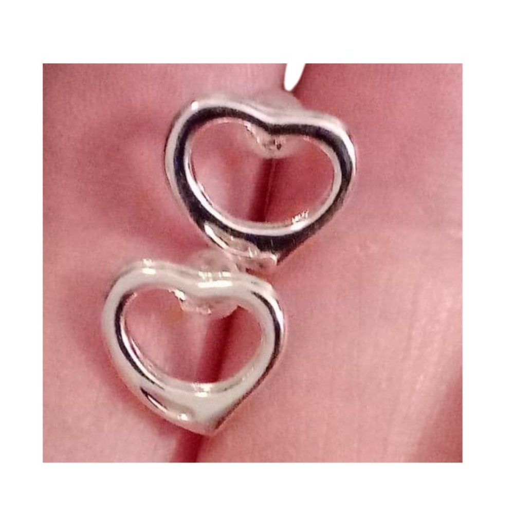 Heart Silver Earrings